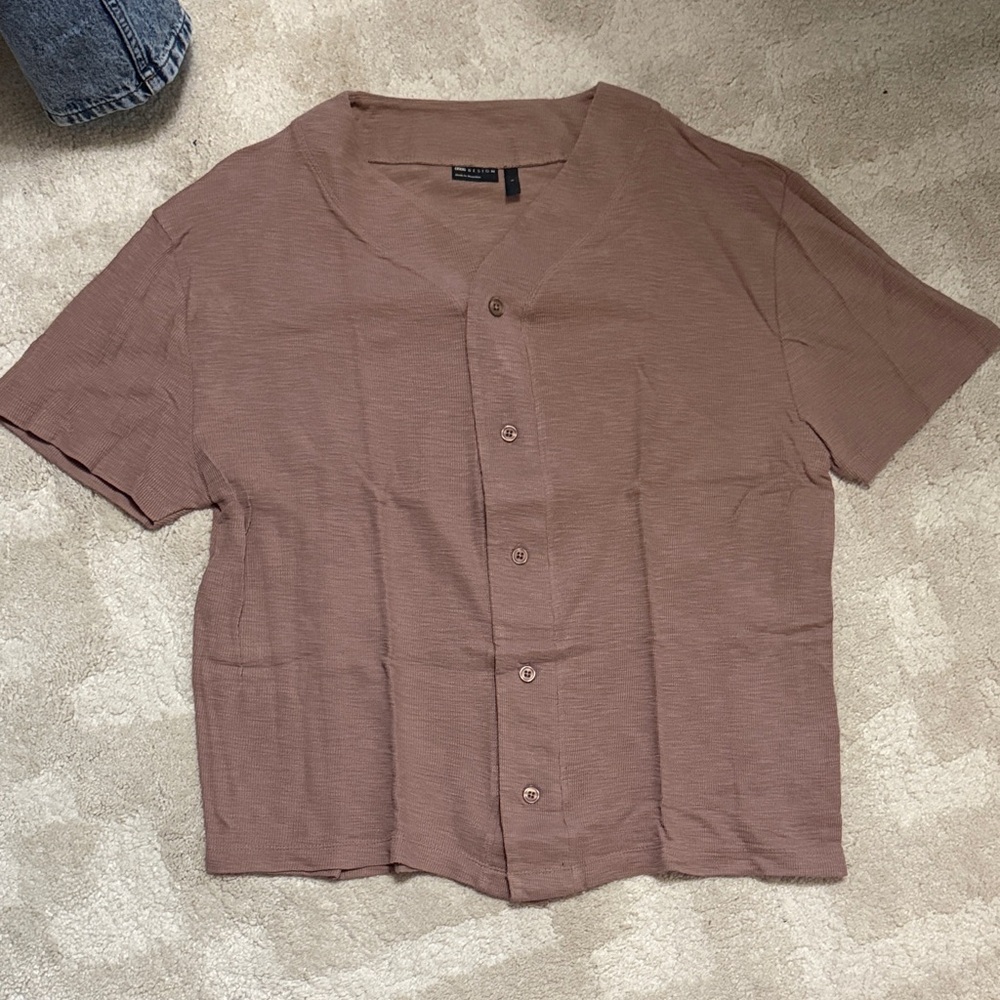 ASOS Men's Tan Casual Button Down Shirt
